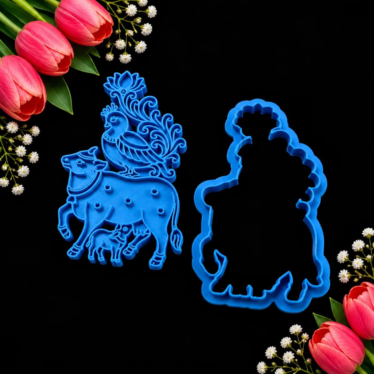 Pichwai Theme Cutter with Stamp
